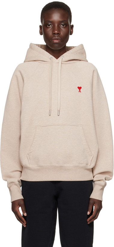 Photo: AMI Paris Beige Ami de Cœur Hoodie