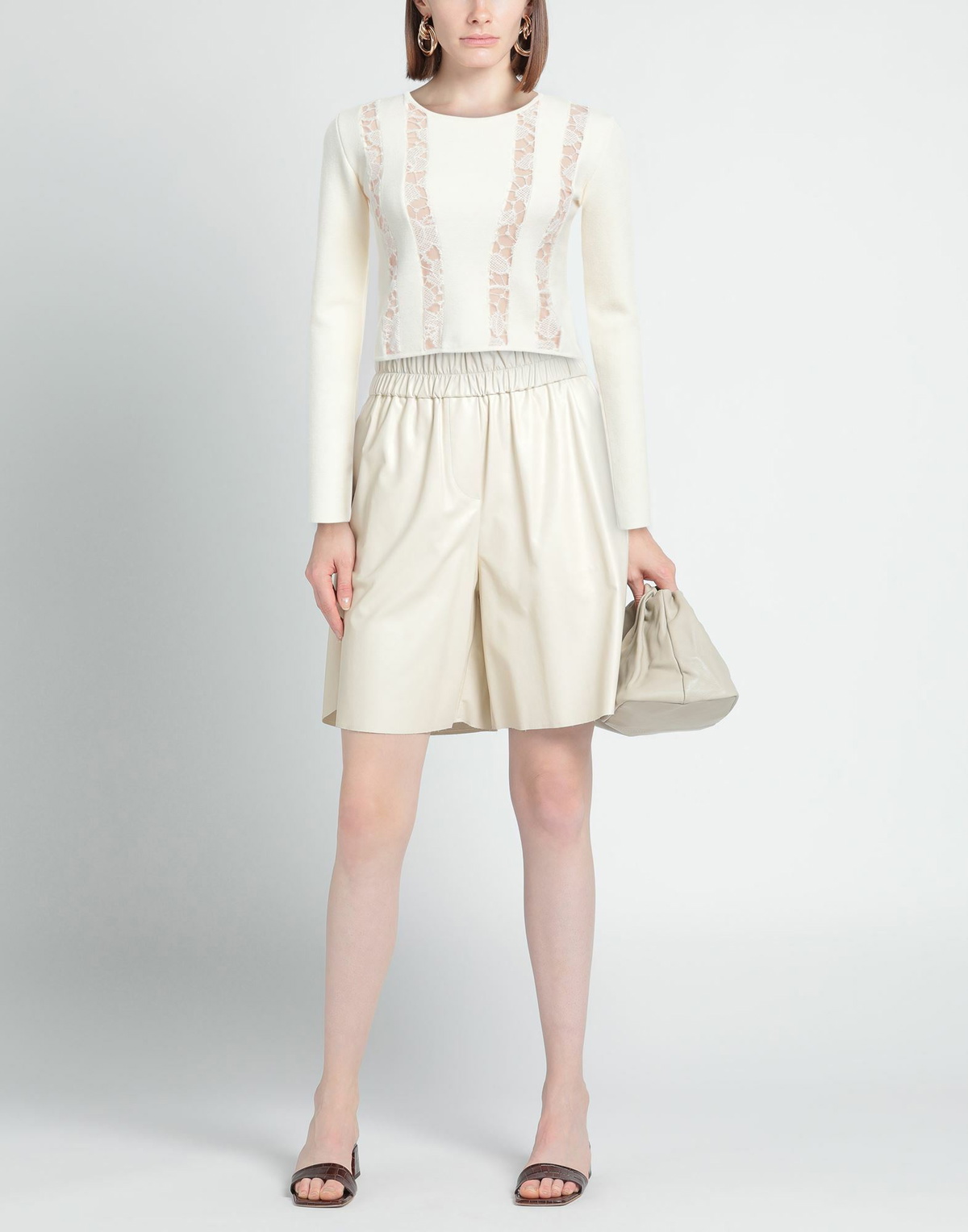 Rochas Womens Sweater Ivory