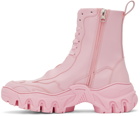 Rombaut Pink Apple Leather Boccacio II High-Top Sneakers