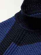 Jacquemus - Rayures Striped Ribbed-Knit Sweater - Blue