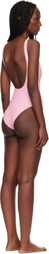 Versace Pink One-Piece Swimsuit