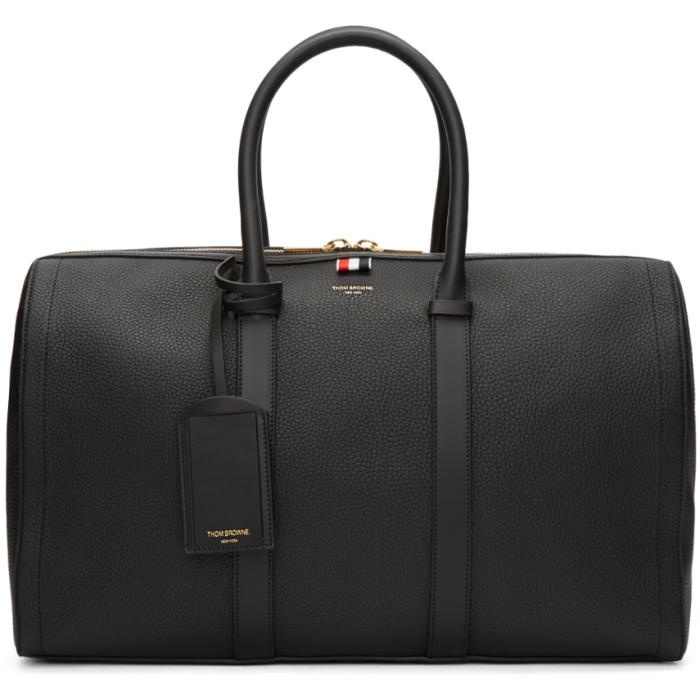Photo: Thom Browne Black Unstructured Holdall Bag 