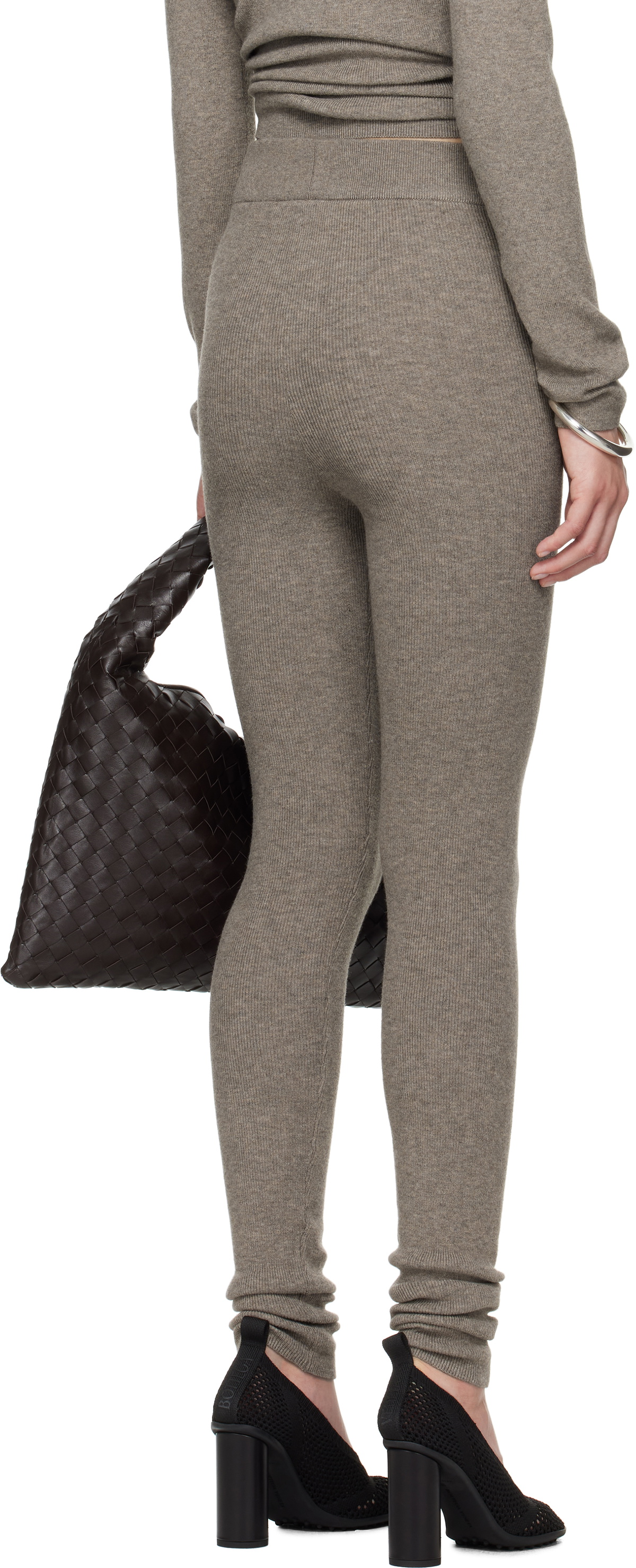 Fear of God ESSENTIALS Brown Soft Rib Leggings
