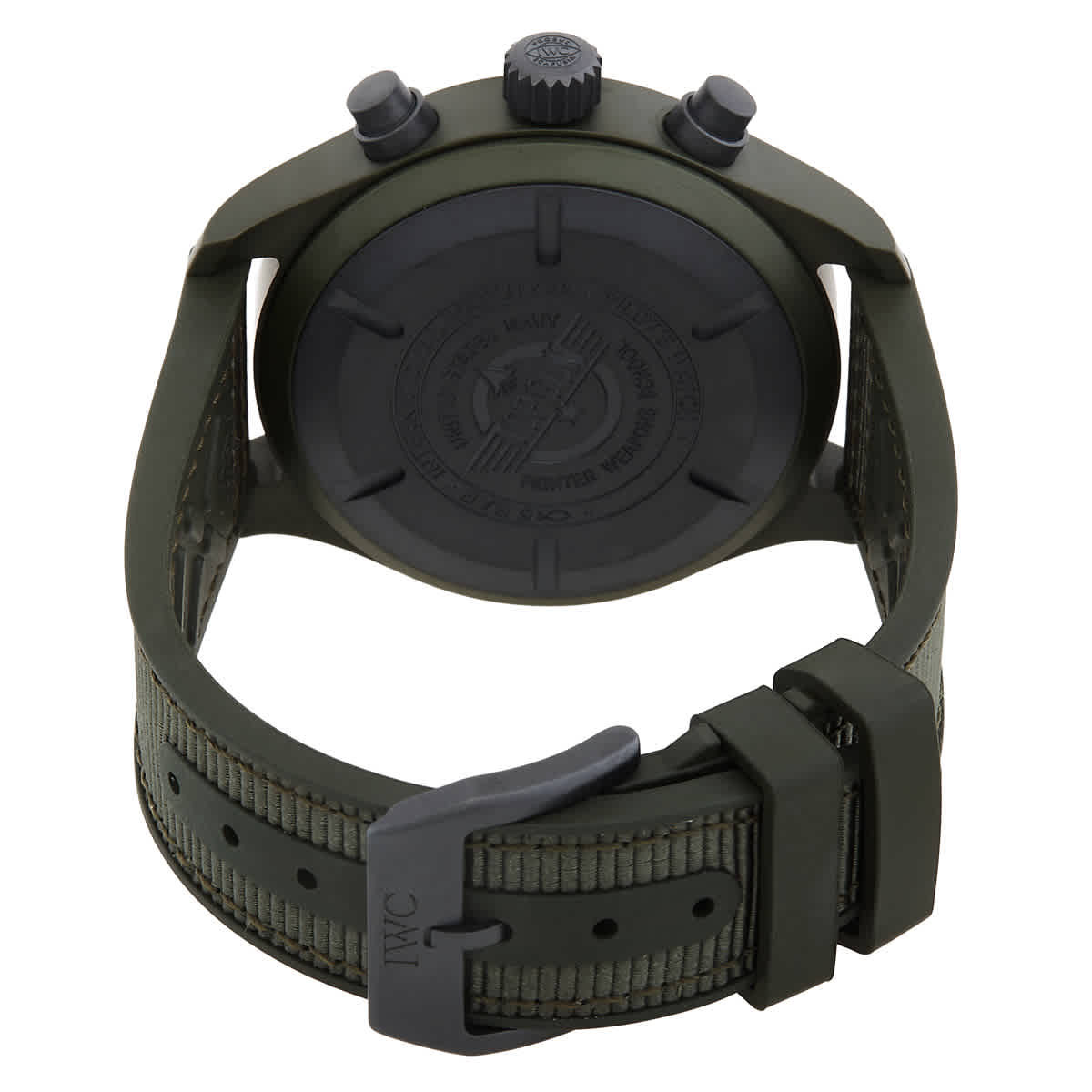 IWC Pilot Top Gun Woodland Chronograph Automatic Green Dial Mens Watch IW389106