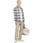 BOSS Beige & Brown Twill Duffle Bag