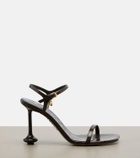 Loewe Toy croc-effect leather sandals