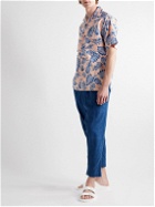 Go Barefoot - Convertible-Collar Printed Cotton Shirt - Pink