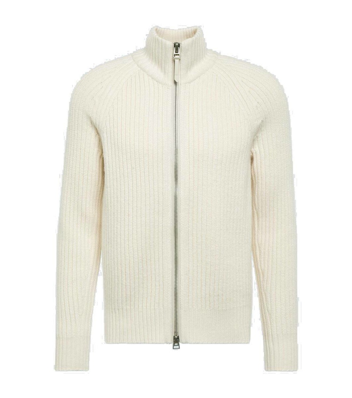 Photo: Tom Ford Ribbed-knit wool and cashmere cardigan