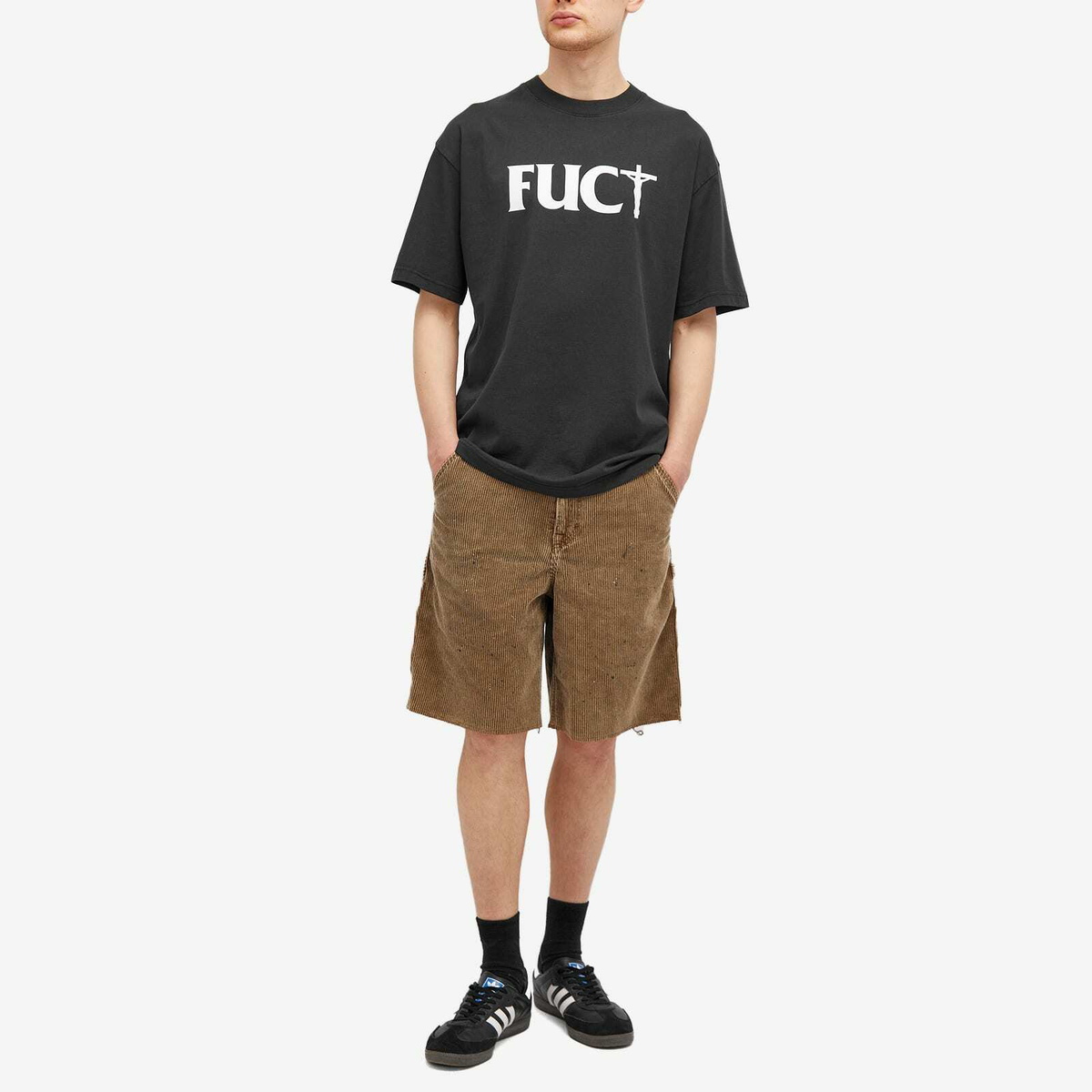 FUCT Men's Crossed Logo T-Shirt in Black FUCT SSDD