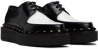 Valentino Garavani Black & White Rockstud M-Way Derbys