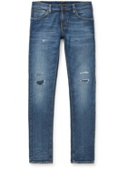 Nudie Jeans - Tight Terry Distressed Stretch-Denim Skinny Jeans - Unknown