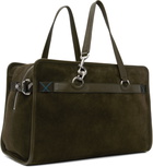Burberry Khaki B Clip Holdall Duffle Bag