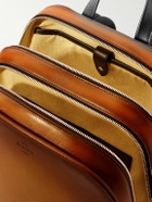 Berluti - Working Day Scritto Venezia Leather and Twill Backpack