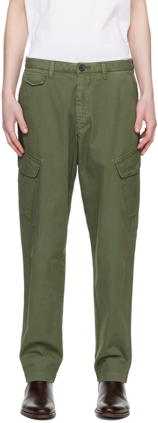 Photo: PS by Paul Smith Green Flap Pocket Cargo Pants