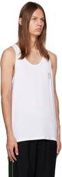 Versace Underwear White Medusa Tank Top