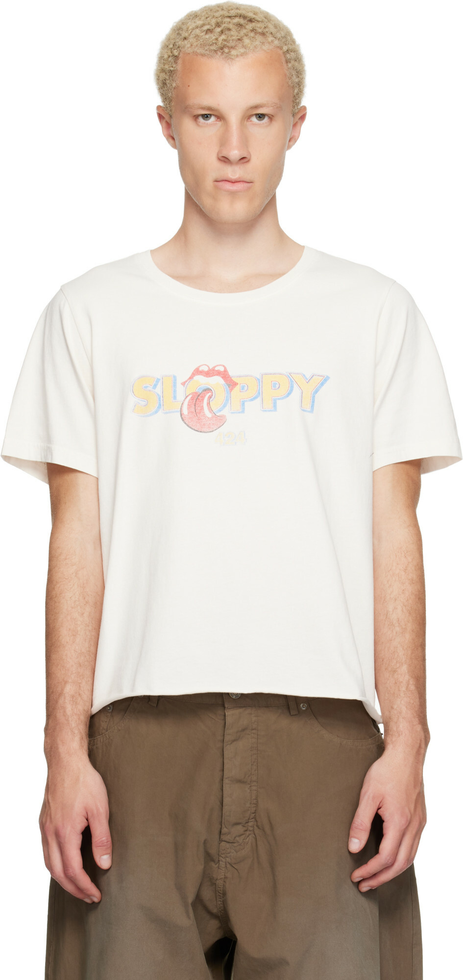 424 Off-White 'Sloppy' T-shirt
