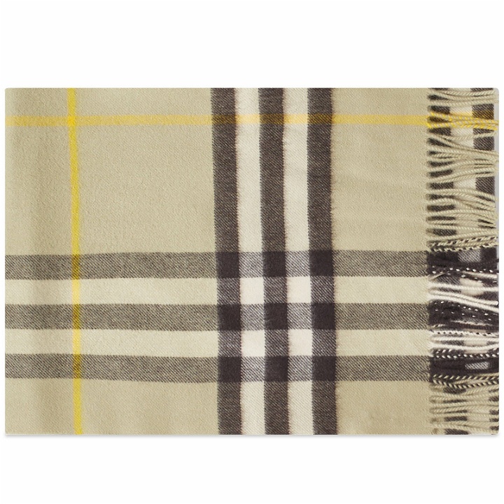 Photo: Burberry Men's Giant Check Cashmere Scarf in Hunter