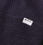 A.P.C. - Ribbed Wool Scarf - Blue