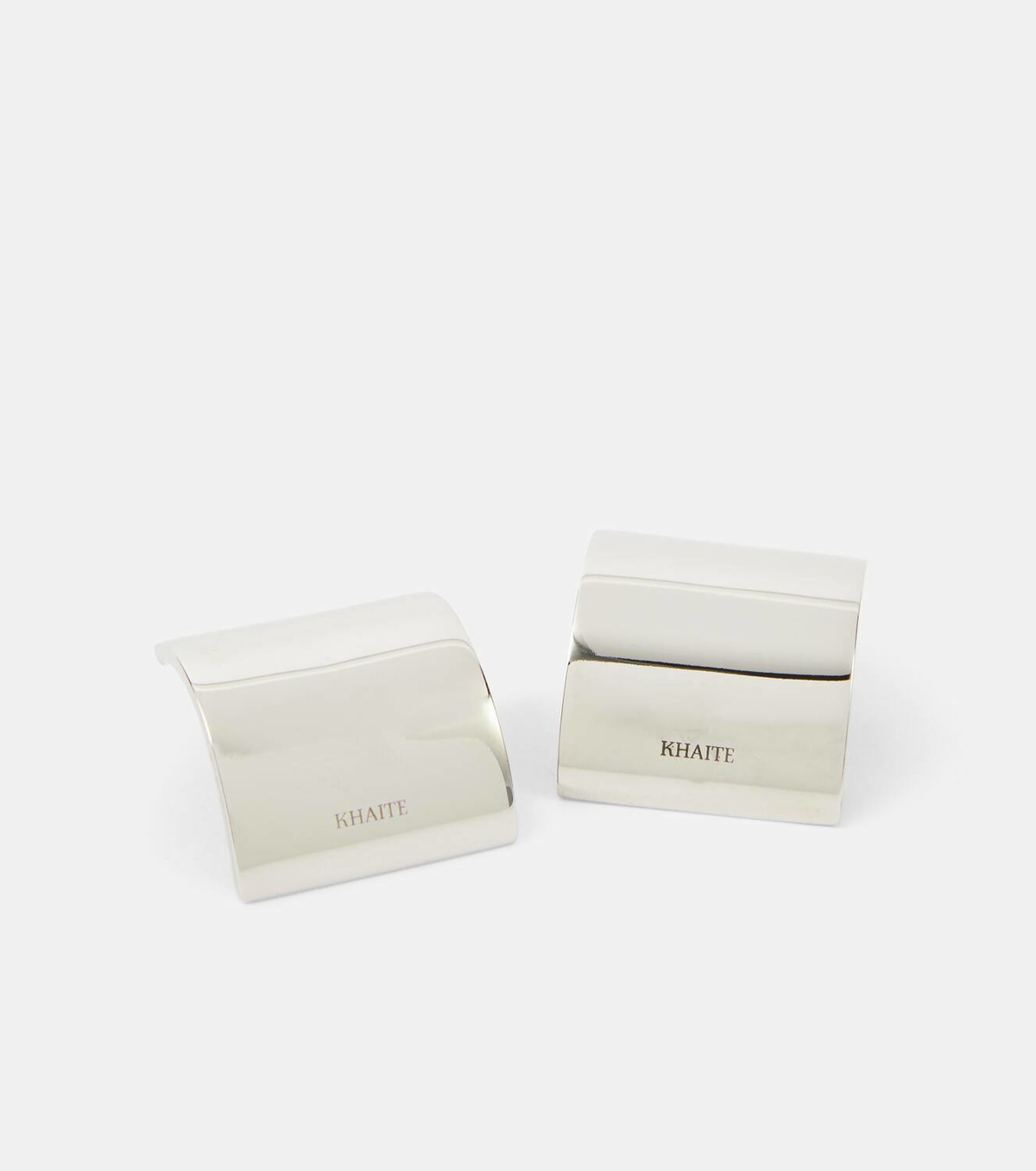Khaite Julius Smooth Panel Small earrings