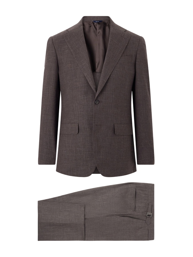 Photo: Thom Sweeney - Wool, Linen and Silk-Blend Suit - Brown