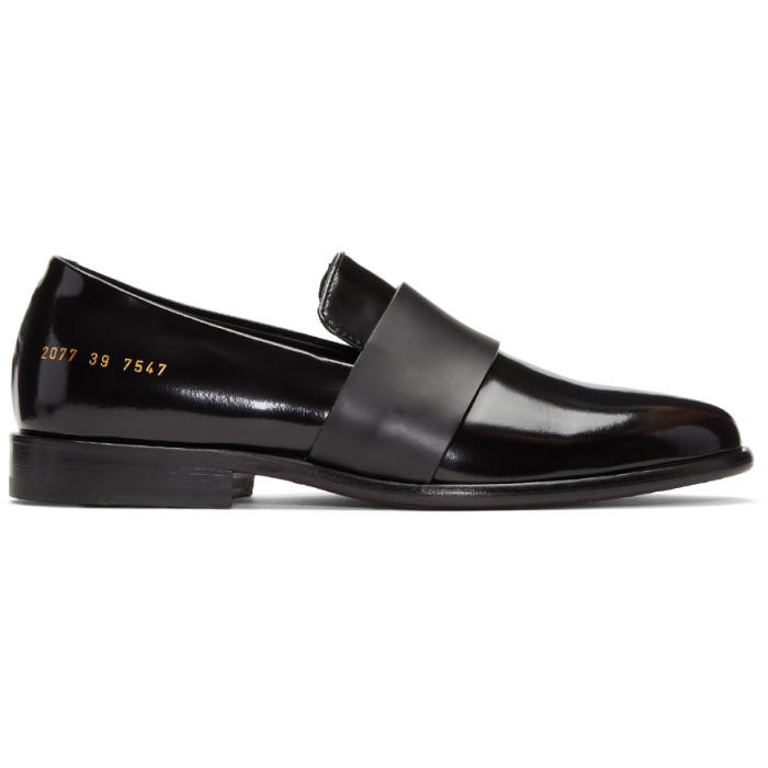 Photo: Robert Geller Black Common Projects Edition Slip-On Loafers