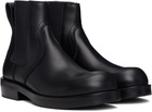 Dries Van Noten Black Leather Chelsea Boots