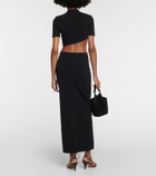 Christopher Esber Maparadita asymmetric crop top