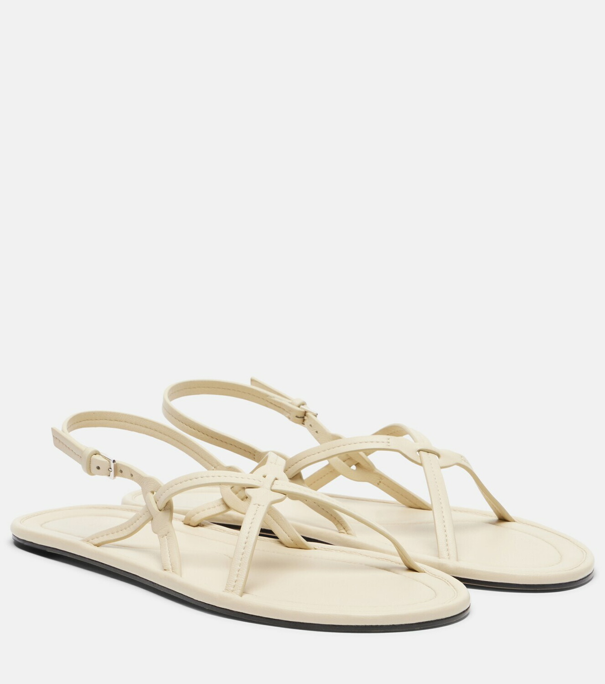 The Row Malick Strap leather sandals