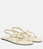 The Row Malick Strap leather sandals