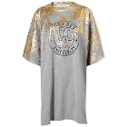 Golden Goose Women's Journey Distressed T-Shirt Dress in Grey Melange/Gold