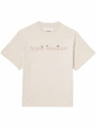 Story Mfg. - Grateful Embroidered Printed Organic Cotton-Jersey T-Shirt - White