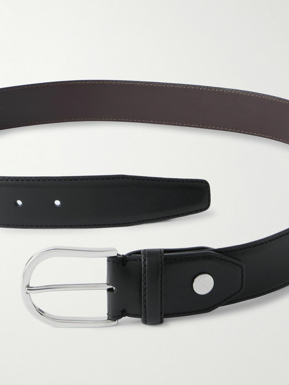 Brioni - 2.8cm Leather Belt - Black