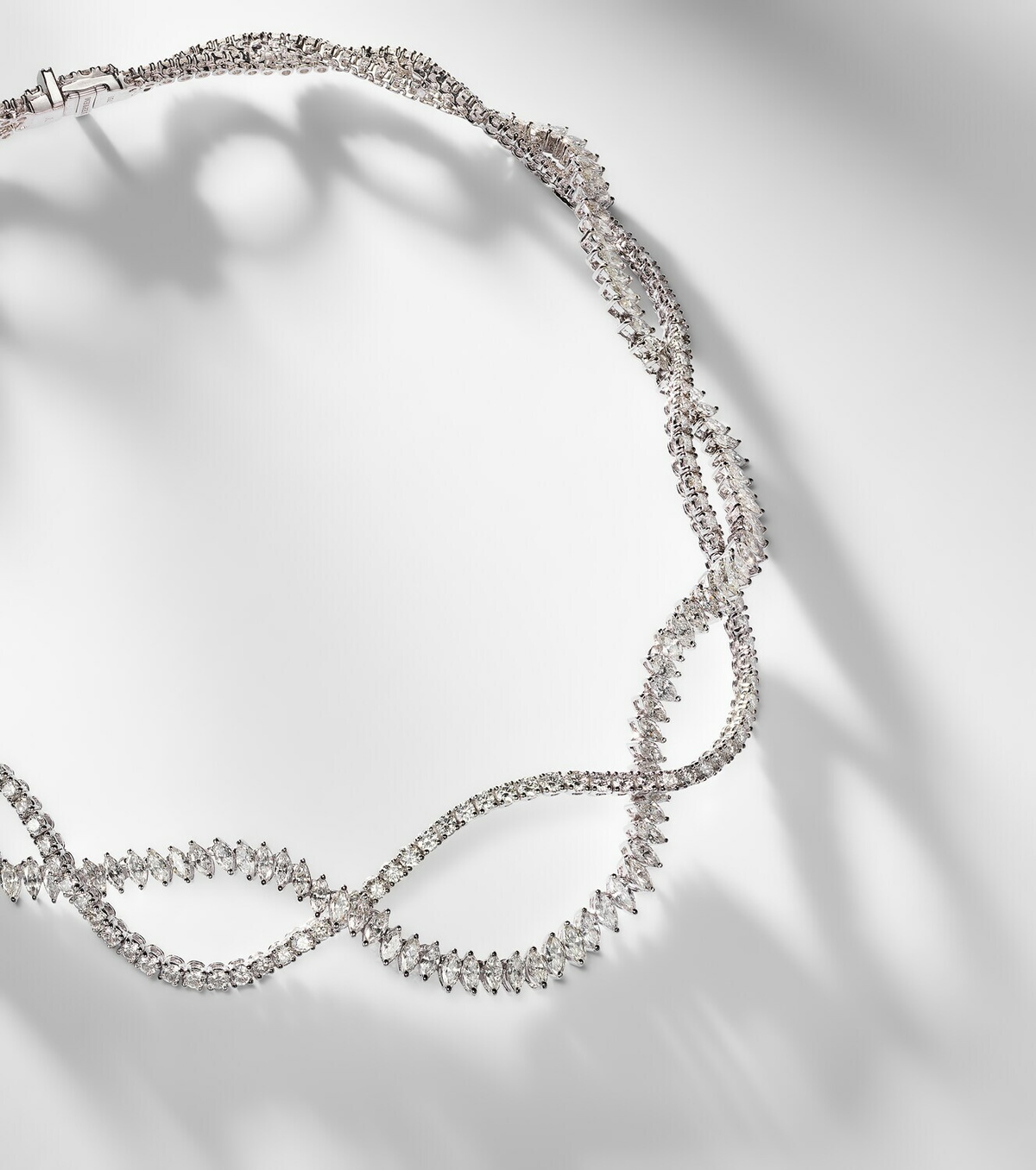 Yeprem Y-Couture 18kt white gold necklace with diamonds