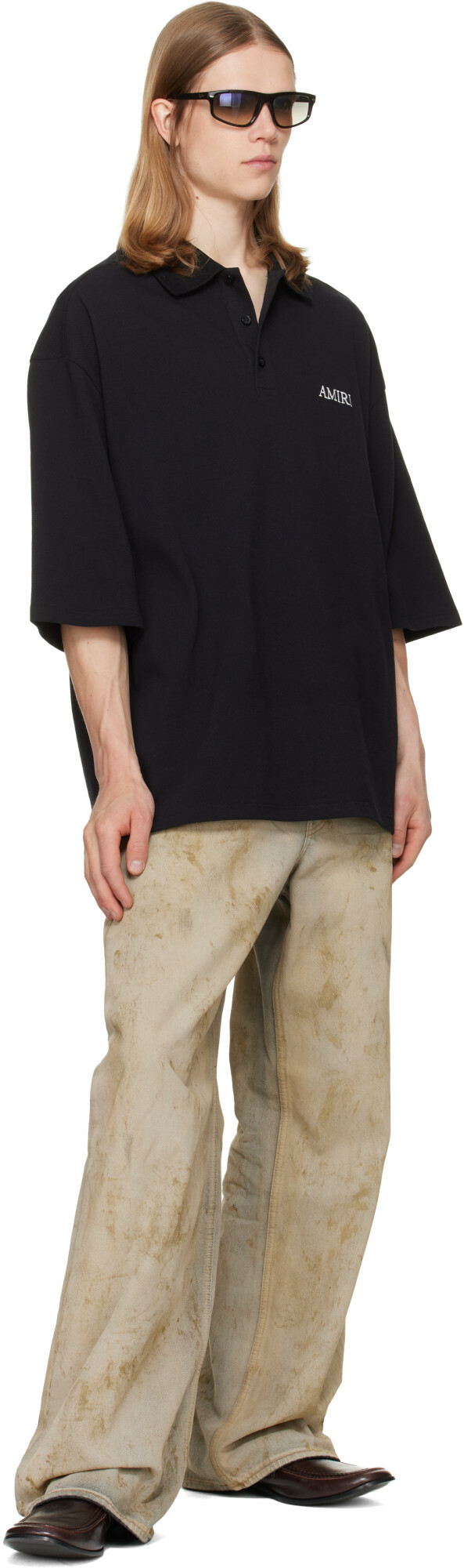 AMIRI Black 'AMIRI' Polo