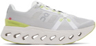 On White & Gray Cloudeclipse Sneakers