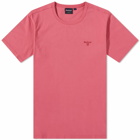 Barbour Men's Garment Dyed T-Shirt in Pink