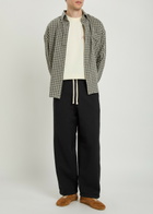 Picante Everyday Wide-leg Cotton Sweatpants Black