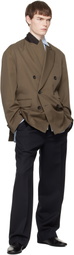 stein Taupe Oversized Double Breasted Blazer