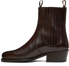 LEMAIRE Brown Leather Chelsea Boots