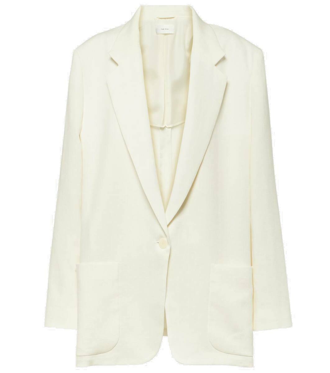 The Row Enza oversized linen blazer The Row