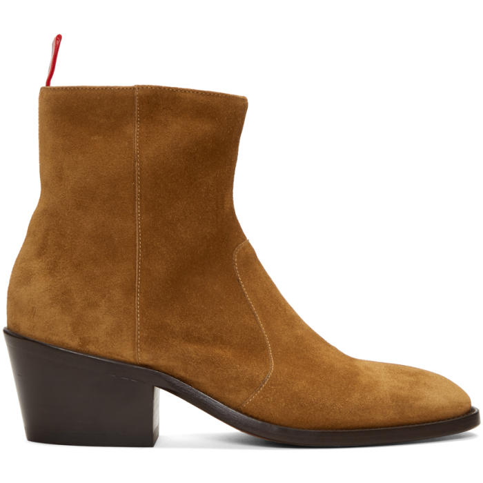 Photo: Acne Studios Brown Suede Jesse Boots