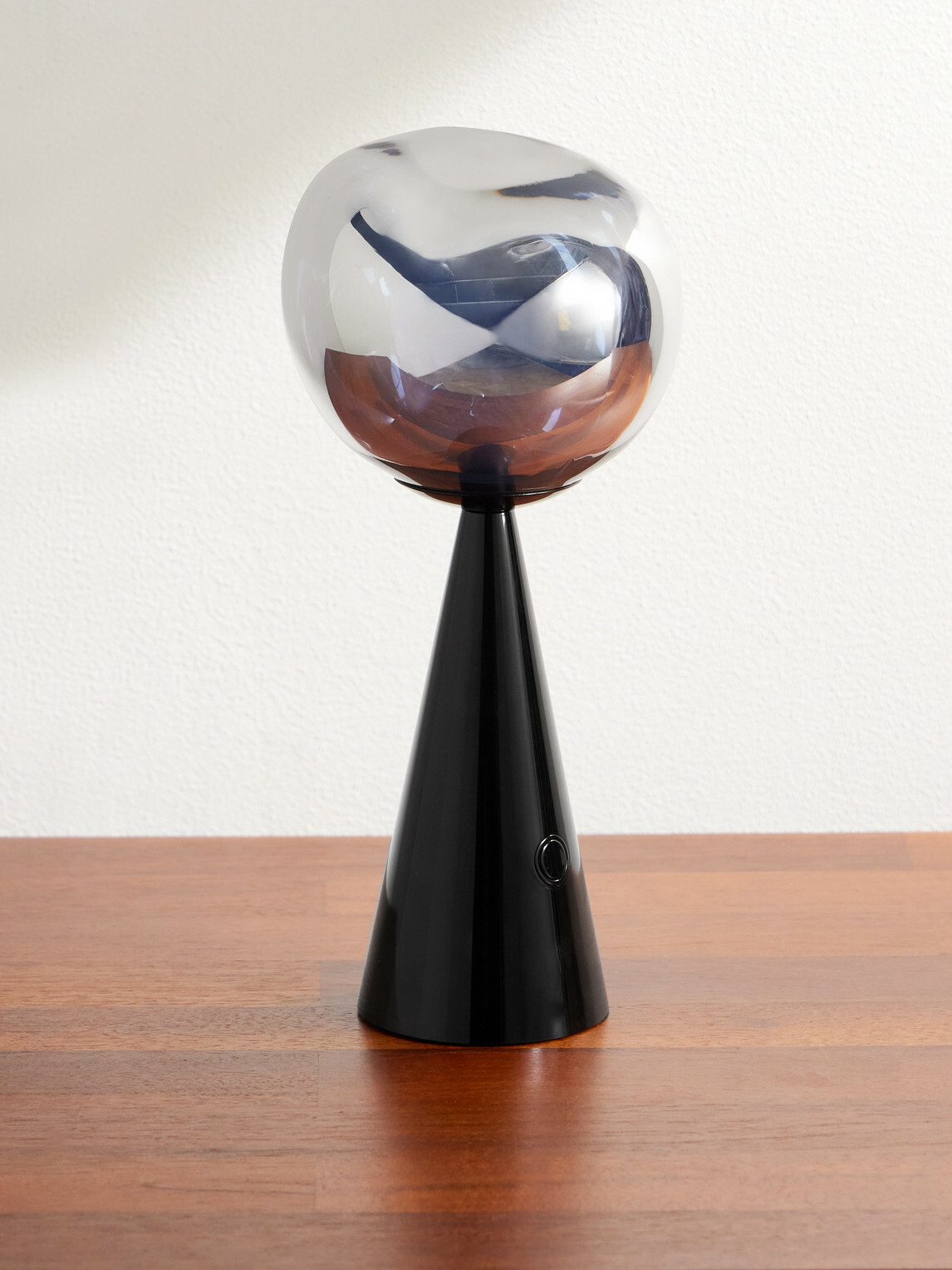 Tom Dixon - Melt Portable Silver and Black-Tone LED Lamp
