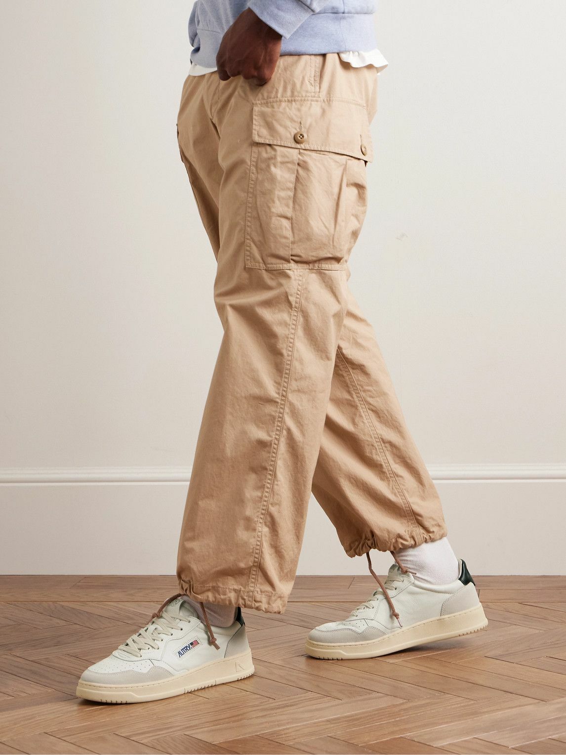 スニーカー Autry Two-Tone Leather And Suede Medalist Sneakers AUTRY Medalist Two-Tone Leather Sneakers for Men | MR PORTER