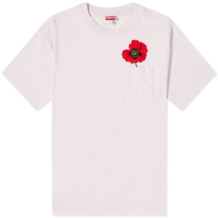 Photo: KENZO Paris Women's Oversized Pocket T-Shirt in Pink