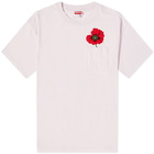 KENZO Paris Women's Oversized Pocket T-Shirt in Pink