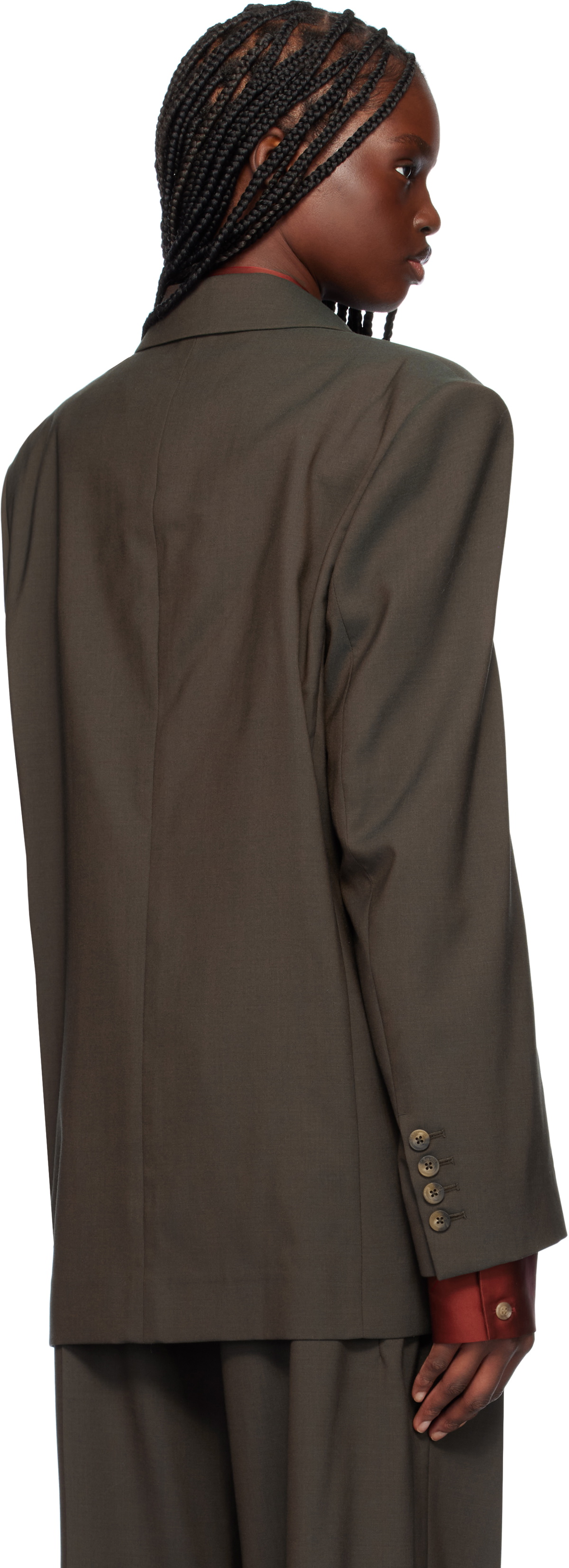 GIA STUDIOS Gray Demie Blazer