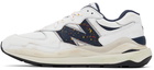 New Balance White Hot Dog Sauce 57/40 Sneakers