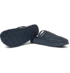 Malibu - Colony Woven Faux Leather Sandals - Navy