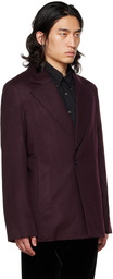 Gabriela Coll Garments SSENSE Exclusive Burgundy No.173 Blazer