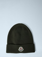 Moncler Logo Motif Beanie Hat